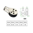 thumbnail image 2 of Pulley 316 Stainless Steel 60mm Wire Rope Crane Pulley, Block Hanging Wire Towing Wheel For 2mm To 8mm Rope ,Easy to Install, 2 of 6