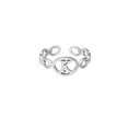 thumbnail image 1 of Anillo de 26 letras chapado en acero de titanio, anillo de dedo índice con apertura en inglés, anillo hueco Wmkox8yi  sjalhkljlk2000, 1 of 1