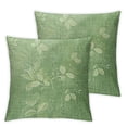 thumbnail image 2 of Nawypu  2pcs Pillow Cover Mother's Day Decoration Solid Sage Green Throw Pillow Cover for Bench Summer Decor, , Grass Green White, 2 of 6