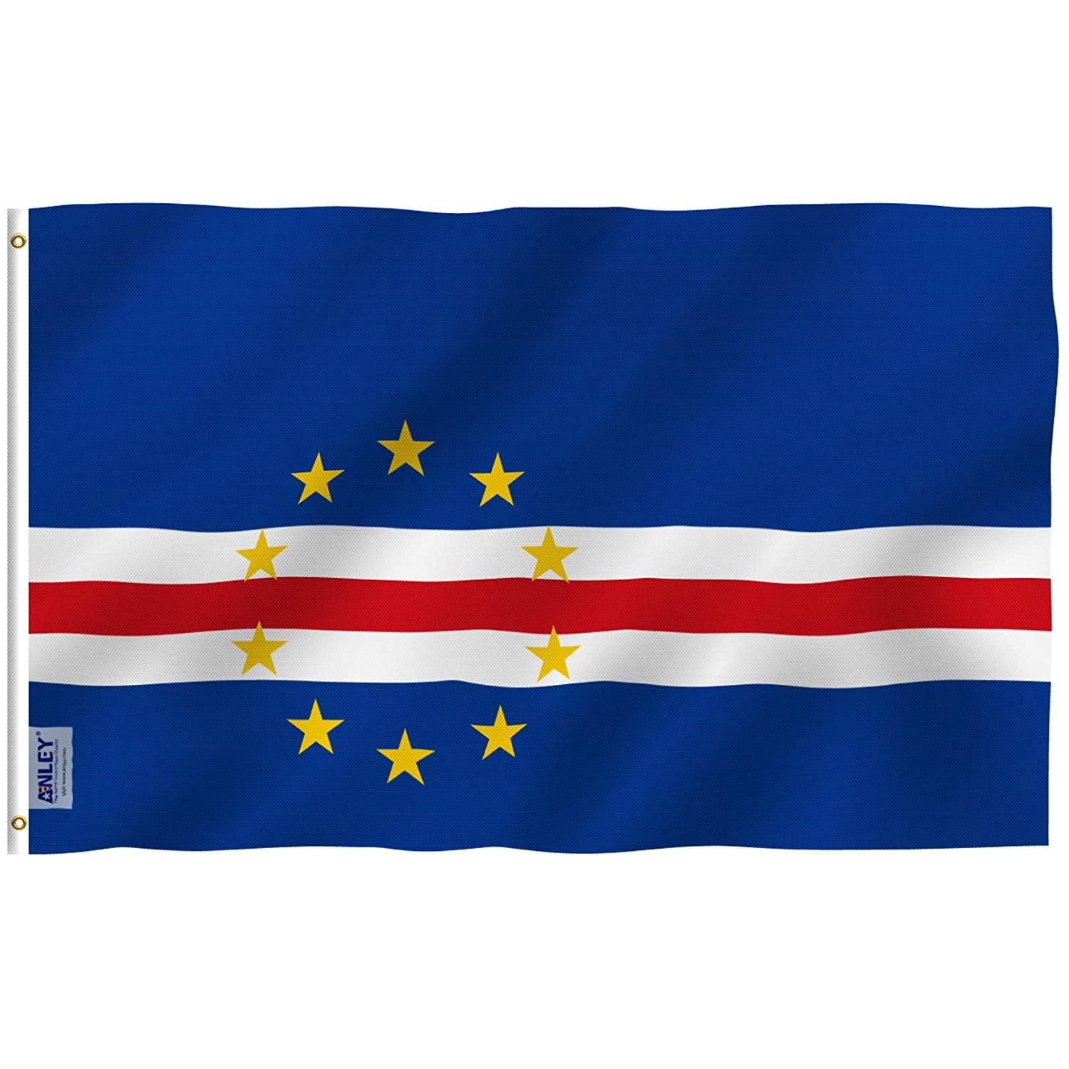 Anley 3x5 Feet Cape Verde Flag The Republic of Cape Verde Flags Polyester 