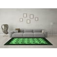 thumbnail image 3 of Ahgly Company Indoor Round Abstract Emerald Green Modern Area Rugs, 7' Round, 3 of 4