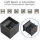 thumbnail image 3 of 6W LED Wall Lights, 2 Pieces Indoor Outdoor Up Down Adjustable Lighting Aluminum Lights, Natural White, IP65 Modern Wall Lights, Dark Gray, 3 of 5