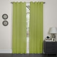 thumbnail image 4 of Kashi Home CP023321 57 x 84 In. Holly - Faux Silk Curtain Panel - Plum, Pack of 2, 4 of 7