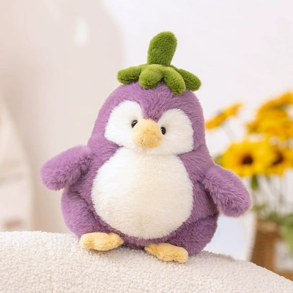 2026 New Penguin Plush Toys, Stuffed Animals Toys Penguin Soft Pillow Toys, Penguin Creative Transformation Toy Eggplant, Best Birthday Gifts for Holiday Xmas Easter for Friend