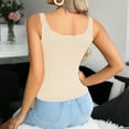thumbnail image 5 of Daiosportswear Lace Camisole Tank Tops Womens Cami Undershirt Sleeveless Ribbed Tank for Women Beige XL(XL), 5 of 5