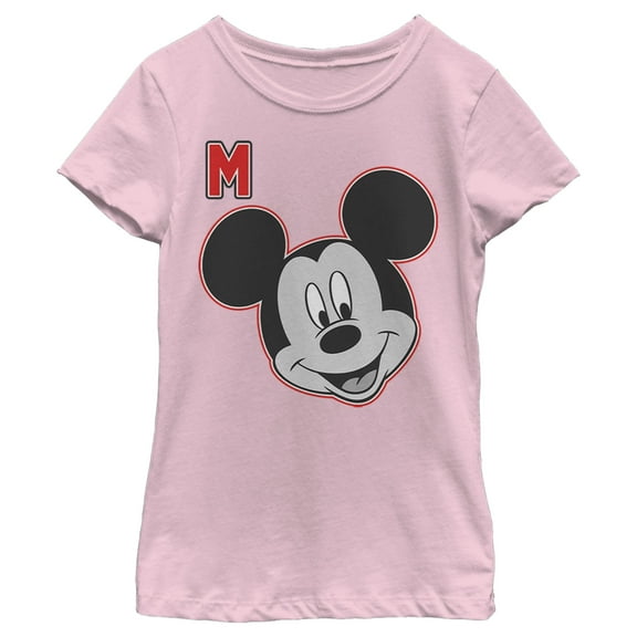 Girl's Mickey & Friends Mickey M Portrait Graphic Tee