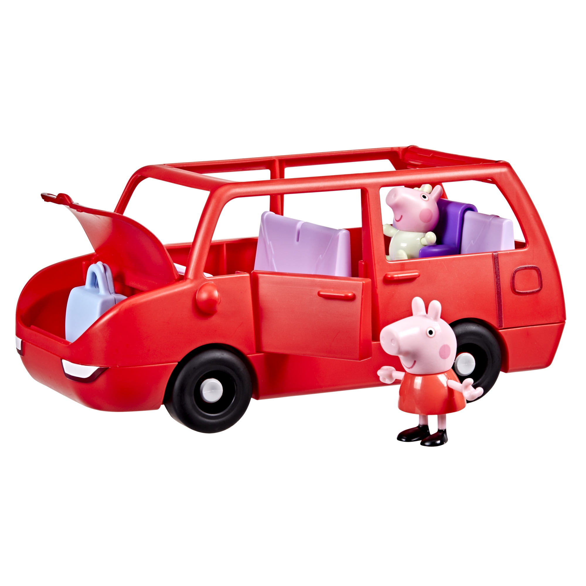 Peppa Pig Toys Peppa's Big Family Car with 2 Peppa Pig Figures and 2 Accessories, 3+