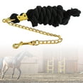 thumbnail image 3 of Solid Leading Rope with Chain Heavy Duty Brass Snap Clip 3meter, 3 of 7