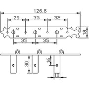 Golden Gate F-2108 Golden Gate F-2108 Classical Guitar Tuners 2 Planks (3+3) Antique Brass