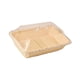 thumbnail image 2 of Cesta de pan,Cestas de pan de imitación de ratán Cestas de mimbre,Cesta de pan tejida con tapa de acrílico,Bandeja de frutas Bandeja de ratán para servir alimentos para la 40cmx30cmx15cm, 2 of 8