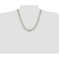 thumbnail image 5 of 925 Sterling Silver High Polished 13mm Solid Plain Curb Link Chain w/ Lobster Clasp - 22", 5 of 5