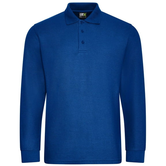 PRO RTX Mens Pro Pique Long-Sleeved Polo Shirt