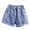 Blue, variant on Girls Denim Shorts for Girls Casual Bottoms with Comfortable Fit and Stretchy Waistband for Everyday Wear - Everyday Summer Bottoms for Kids