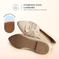 thumbnail image 5 of DREAM PAIRS Women's Pointed Toe Ballet Flats Comfortable Knit Slip-On Shoes with Bow Detail Lightweight Flexible Everyday Walking Flats, 5 of 9