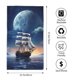 thumbnail image 2 of Balery Moonlit Night Sea Sailboat Toalla de Microfibra Premium con Estampado – 27.5x16 pulgadas, Alta Absorción, Suave y Aterciopelada, Secado Rápido, 2 of 6