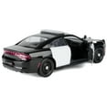 thumbnail image 4 of 2023 Dodge Charger Pursuit Police Car Black and White "Law Enforcement and Public Service" Series 1/24 Diecast Model Car by Motormax, 4 of 7