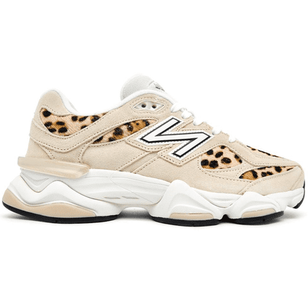 New Balance 9060 Tan Leopard Print White (Women's)