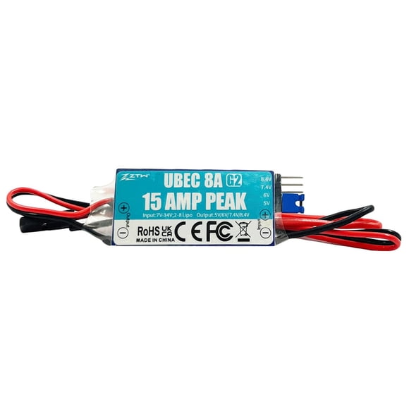 Regulador de Voltaje ZTW UBEC 8A G2 15A Pico Ajustable