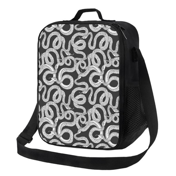 Fotbe Snake Lonchera Bolsa de Almuerzo para Hombres y Mujeres, Lonchera de Gran Capacidad, Bolsa de Almuerzo Reutilizable, Bolsa Térmica Aislante