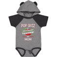 thumbnail image 3 of Inktastic Pop Quiz Mom Best Teacher Boys or Girls Baby Bodysuit, 3 of 5