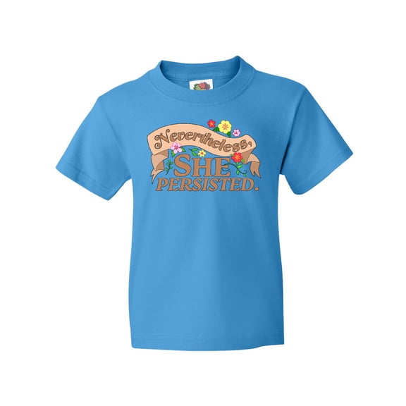 Inktastic Nevertheless, She Persisted Youth T-Shirt