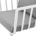 thumbnail image 4 of Lounge Sectional Sofa Chair Set, Aluminum, Metal, Steel, White Grey Gray, Modern Contemporary Urban Design, Outdoor Patio Balcony Cafe Bistro Garden Furniture Hotel Hospitality, 4 of 10
