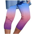 thumbnail image 2 of Aqestyerly Pantalon Court d'Été pour Femme, Décontracté, Taille Élastique, Pantalon Imprimé, Vacances, Fête de l'Indépendance, Confortable, Bas de Tous les Jours HWRETIE, 2 of 5