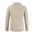 thumbnail image 4 of Cotton Blend Sweaters for Men Shawl Collar Blazer Slim Fit Open Front Warm Cozy Cardigans, 4 of 4