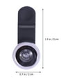 thumbnail image 4 of Universal 3 en 1 gran angular macro lente ojo de pez cámara teléfono móvil lente con clip para teléfono inteligente (plata), 4 of 7