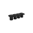 thumbnail image 5 of Meridian Furniture Pavilion Black Boucle Fabric Bench, 5 of 7