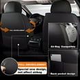thumbnail image 5 of TIANLAIMEI Leather Automotive Car Seat Covers, Front Rear Back Seat Cushion Waterproof Protector, Full Set 5-Seats, Car Interior Decoration Mat, Universal Fit for Most Cars SUVs, 5 of 10