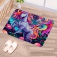 thumbnail image 5 of Unicorn Polyester Non-Slip Machine Washable Indoor Door Area Office Rug, 5 of 6