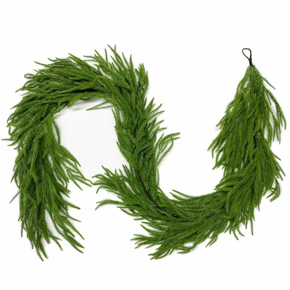 Garland Senjie Norfolk Pine, 2 unidades, 183 cm, Real Touch