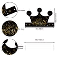 thumbnail image 1 of 12 pcs 2025 New Year Eyeglasses Black and Gold Cone Hat and Glasses New Years Eve Party Supplies Supplies, 1 of 4