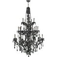 thumbnail image 6 of Provence Collection 25 Light Chrome Finish and Black Crystal Chandelier 43" D x 68" H Three 3 Tier Extra Large, 6 of 6