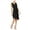 Black, variant on bar III Womens Tie Front Shift Dress, Black, Small