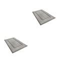 thumbnail image 1 of Injueey Alfombra de baño exquisita hecha a mano de felpa para cómodo paso a paso absorbente lavable TPR parte inferior gris claro 40*60cm gris claro 40*60cm 2piezas, 1 of 6