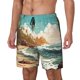 thumbnail image 1 of Fotbe Coastal Palm Beach Traje de Baño para Hombre – Shorts de Natación de Secado Rápido con Forro y Bolsillos-Medium, 1 of 6