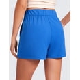 thumbnail image 2 of CRZ YOGA Comfy Ribbed Sweat Shorts for Women 3" High Waisted Casual Lounge Athletic Jersey with Pockets, 2 of 4