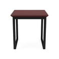 thumbnail image 4 of Gansett Table d'Appoint en Acier pour Réception et Salle d'Attente / Acier Noir / Acajou, 4 of 5
