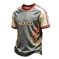 thumbnail image 2 of 2026 Soccer Jerseys Shirts for Men Country Team Short Sleeve Crew Neck Fan International Football Shirt Retro Streetwear Top, Light Gray XL, 2 of 4