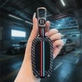 thumbnail image 6 of Key Fob Cover Compatible with Toyota Yaris GR Corolla Cross Yaris Hybrid Hilux C-HR 2020-2024 2 Button Keychain Case Holder Protector,2 Buttons C Grey, 6 of 6