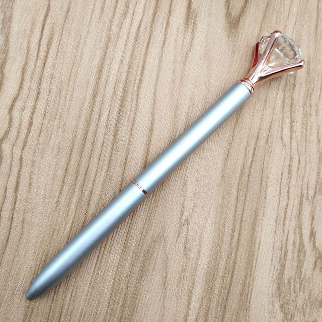 Fiudx Bolígrafo de Cristal, Agarre Cómodo, Escritura Suave, Diseño Metálico Colorido, Elegante Caja de Regalo, Ideal para Navidad, Bodas y Cumpleaños, 14 Cm de Largo.