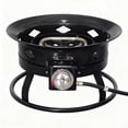 thumbnail image 4 of edx 19-inch Portable Propane Fire Pit with Self-Igniter, 58,000 BTU Round Smokeless Outdoor Fire Bowl with Lava Rocks & Fabric Handle, for Camping, Patio, Backyard, RV, Black, 4 of 5