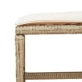 thumbnail image 5 of vidaXL 15 Piece Garden Dining Set with Cushions Beige Poly Rattan, 5 of 5