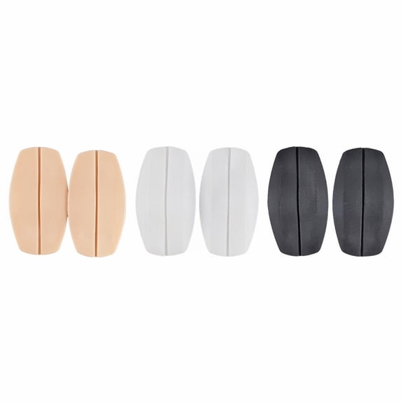 3 Pairs Shoulder Pads For Women Soft Silicone Bra Strap Cushions Holder Hole Silicone Bra Strap Cushions Holder Non Slip Shoulder Protector Pads