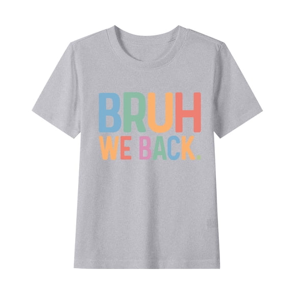 ZACPNCV Girls Shirts Cotton Short Sleeve T-Shirts for Girls Kids Tees Summer Tops Clothes Gray 2-3 Years