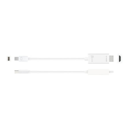 j5create - Mini DisplayPort to 4K HDMI Cable - White