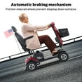 thumbnail image 3 of Segmart Mobility Scooter, 300W Motor Compact Electric Wheelchair with Cup Holders, USB Charging Port, Basket & US Flag, Red, 3 of 12
