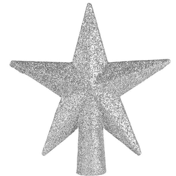Ornativity Glitter Star Tree Topper Christmas Small Silver Decorative Holiday Bethlehem Star Ornament Walmart Com Walmart Com